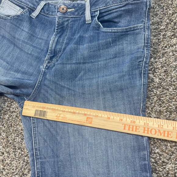 Ariat Trouser Wide Leg Jeans Women's 31XL Medium Wash Stretch Denim Frayed Hem - Picture 13 of 16